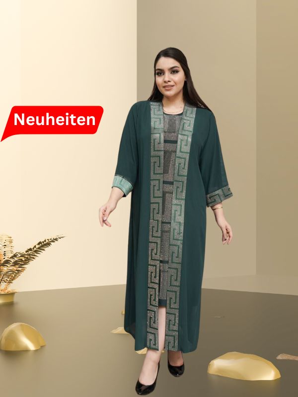 Elegantes Zweiteiliges Langkleid für Muslimische Frauen