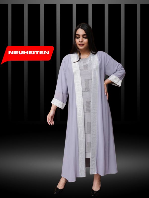 Elegantes Zweiteiliges Langkleid für Muslimische Frauen