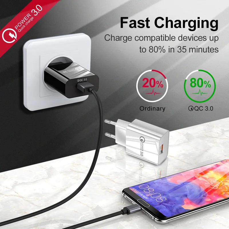 18W 3A Fast Charging  C USB Charger Cable