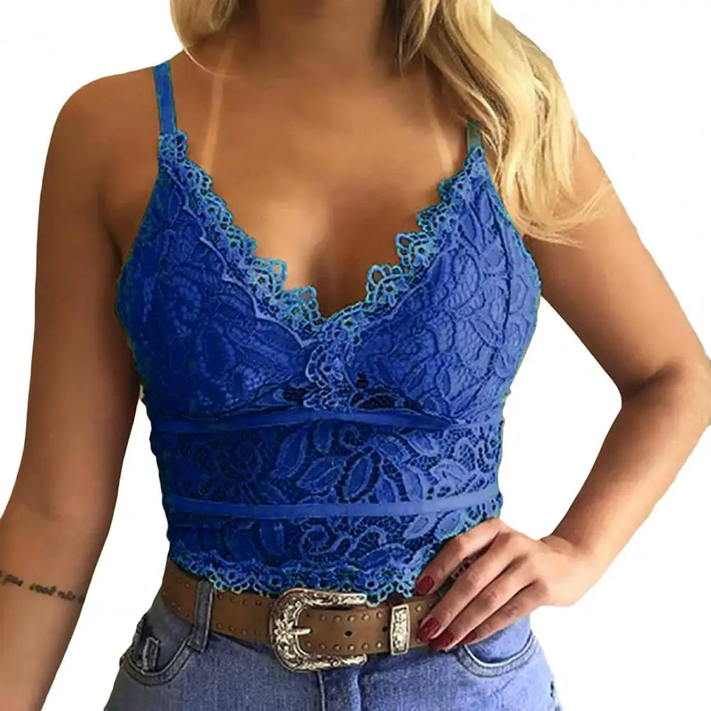 Summer Women Lace Sexy Camisole V Neck Tank Top Underwear