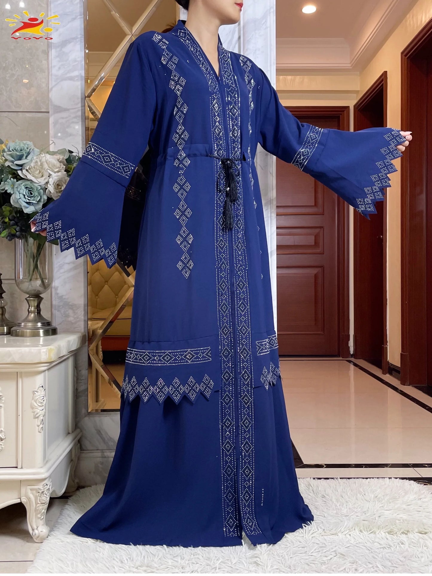 Latest fall Women Elegant Dress Dubai Abaya