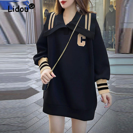 Women Trendy Casual Streetwear Pullover Sweatshirt