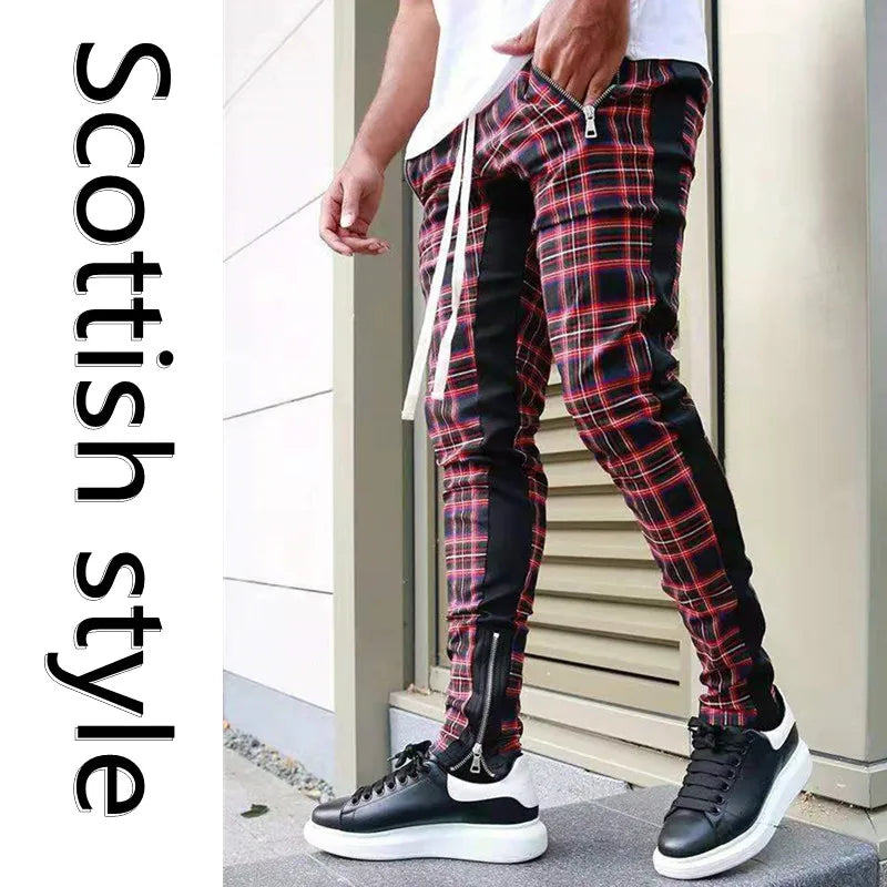 Scottish Style  Casual Sports Joggers Pants