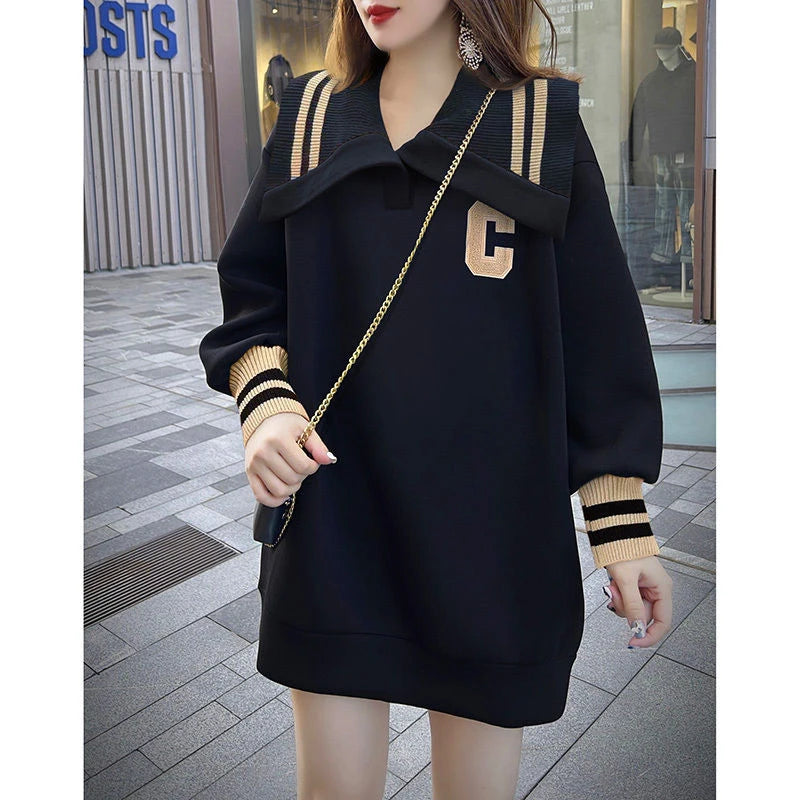 Women Trendy Casual Streetwear Pullover Sweatshirt