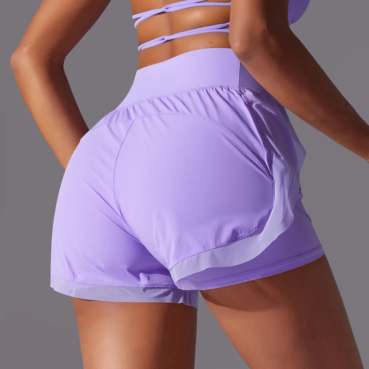 ColorShort Breathable Quick Drying Women's Yoga Shorts