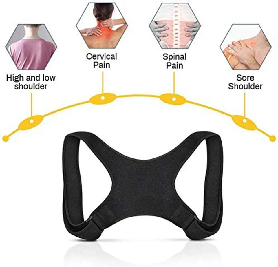 Boys Girls Adjustable Posture Corrector Back Support