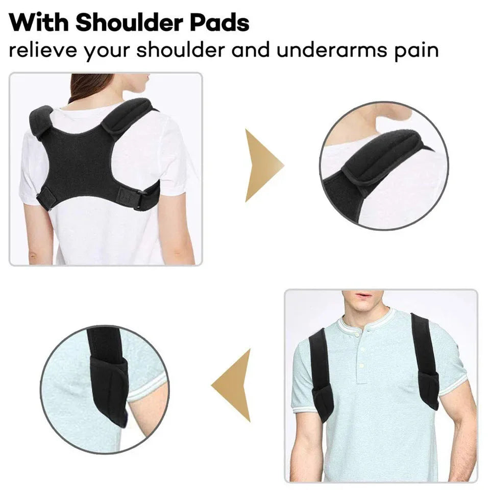 Boys Girls Adjustable Posture Corrector Back Support