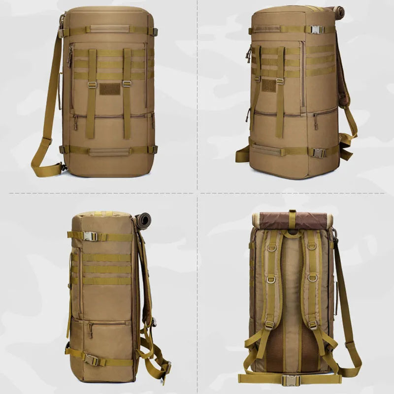 65L Tactical Backpack Men Travel Luggage Bag