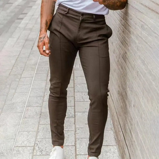 Adjustable Waist Pants Breathable Slim Fit