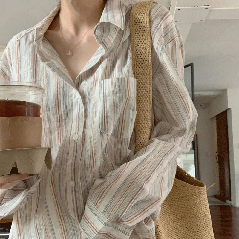 Tawoos Vintage Striped Shirts