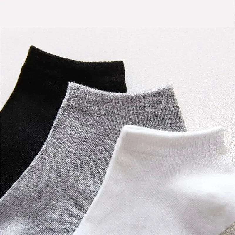 10 Pairs Men's Polyester Boat Socks