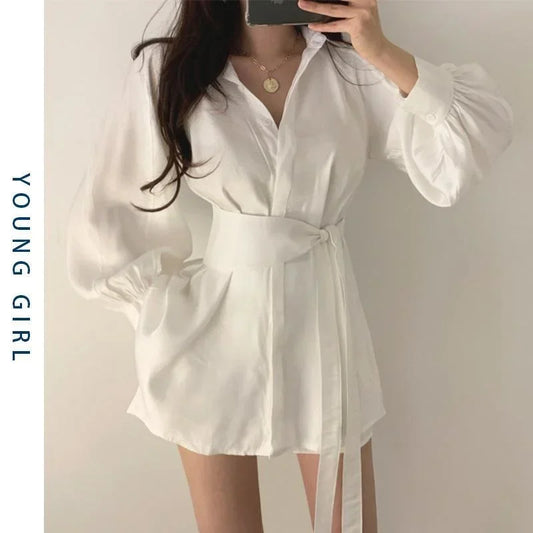 Sleeve Shirt Shorts Two-piece Women