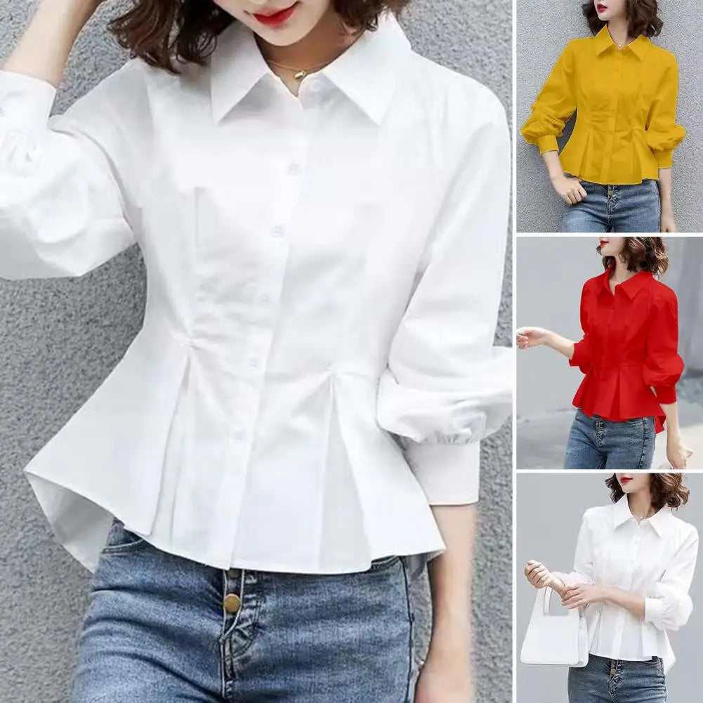 Spring Fall Blouse OL Style Long Sleeve