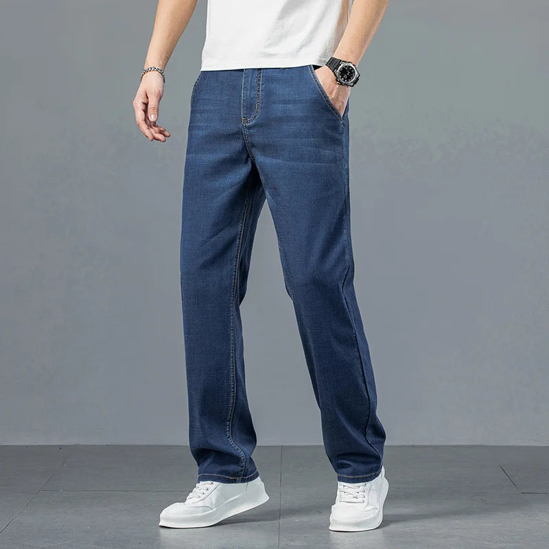 Lyocell Fabric Summer Ultra-thin Men's Jeans