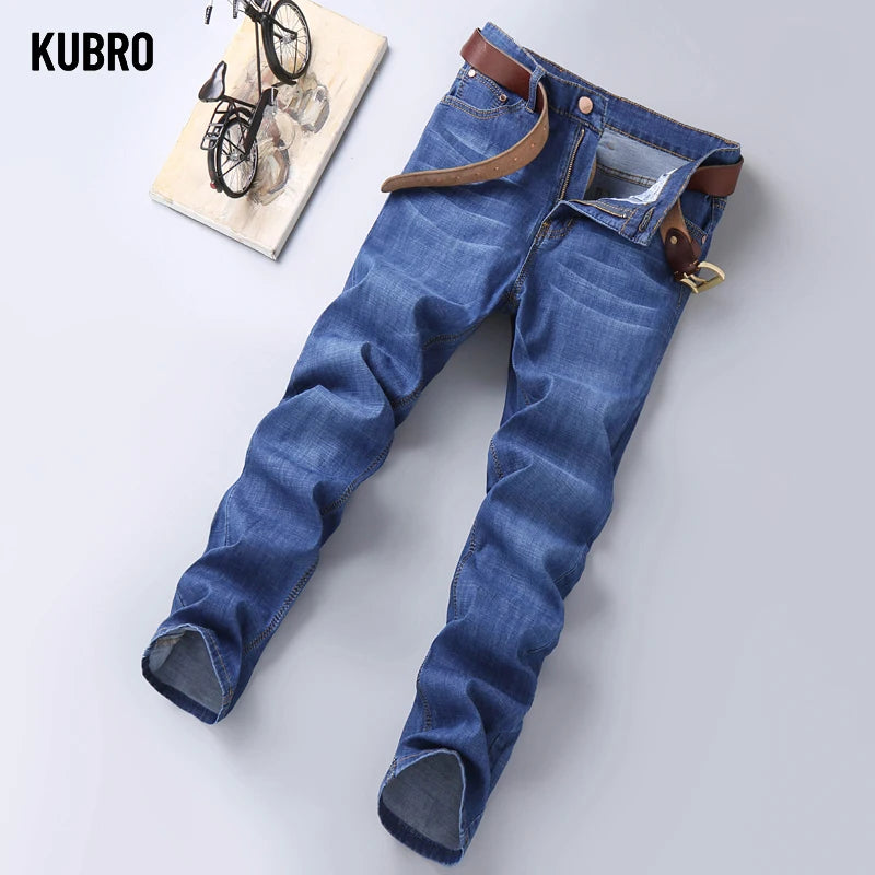 KUBRO Men Business Stretch Men's Jeans