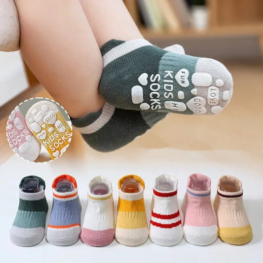 5Pairs/Lot Baby Anti Slip Socks