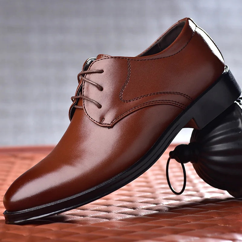 Men's Shoes Black Leather Formal Shoes