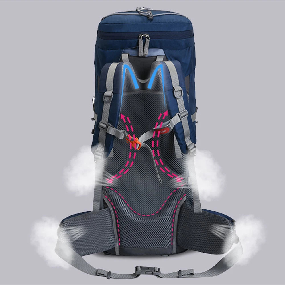 60L Camping Backpack Travel Sport Outdoor