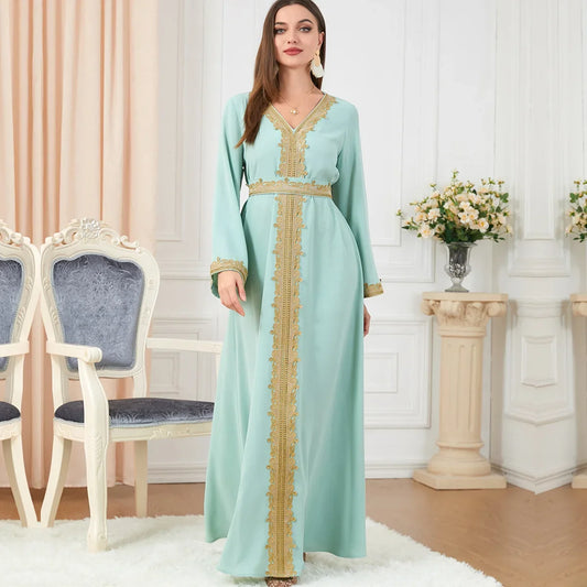 Long Sleeve Dress Autumn Abaya