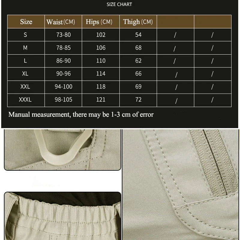 Cargo Shorts Men Summer Tactical Pants