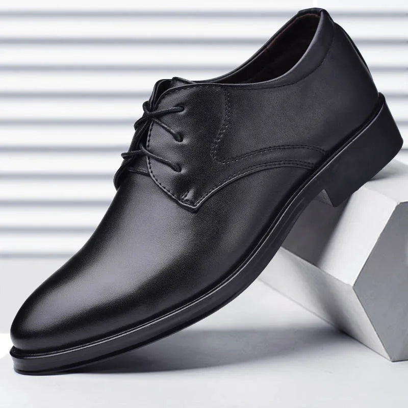 Men's Shoes Black Leather Formal Shoes