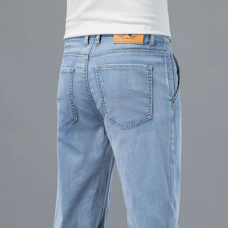 Lyocell Fabric Summer Ultra-thin Men's Jeans